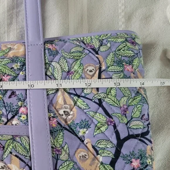 Vera Bradley | Hanging Around sloth tote bag | Lavender Purple - Picture 9 of 12